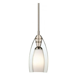 6 Inch Mini Pendant by Forecast Mini Morgan in Satin Nickel finish - Lighting