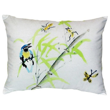 Birds & Bees II No Cord Pillow - Set of Two 16x20