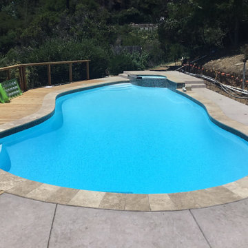 Residential Pool Remodel - Fiberglass Finish - SF Bay Area, CA