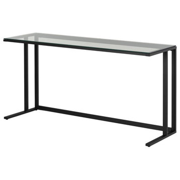 City Life Computer Desk, Pure Black