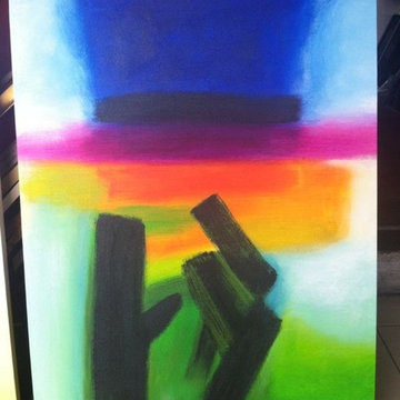 Colourful Abstract Oil Painting I ArtisanMalaysia.com