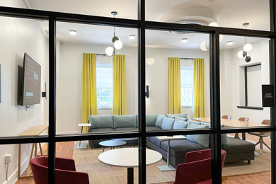 Example of a trendy living room design in Other