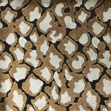 Hendrix Leopard Cut Velvet Upholstery Fabric, Bittersweet