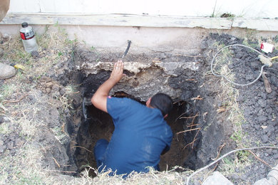 Tunneling for Plumbing Repair