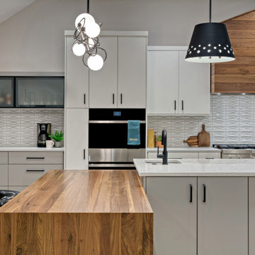 Contemporary Walnut Kitchen