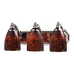 Elk Lighting - Elk Lighting 570-3C Vanity Collection 3 Light 20" Vanity Fixture - Polished - Bathroom Vanity Lighting