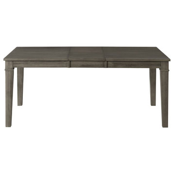 A-America Huron Solid Wood Extendable Dining Table in Distressed Gray