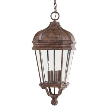 Minka-Lavery 8694-61 4 Light Chain Hung Harrison Vintage Rust