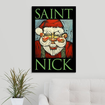 "Saint Nick Poster" Wrapped Canvas Art Print, 20"x30"x1.5"