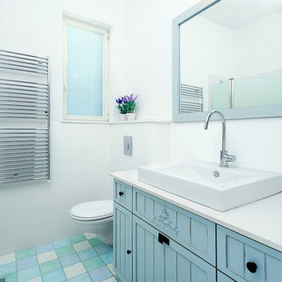 Dark Blue Bathroom | Houzz