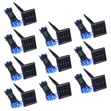 100 LED Solar Powered String Light Static Christmas Party Lawn Decor 10 Pack