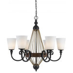 Cal - Cal Monticello - Six Light Chandelier, Chandelier - Shade Included: YesChandelier * Number of Bulbs: 6 * Wattage: * Bulb Type: * Bulb Included: No * UL Approved: