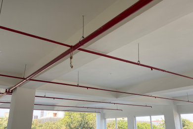 Plumbing for Commercial Space with Fire Sprinkler - Water Safety Pipes