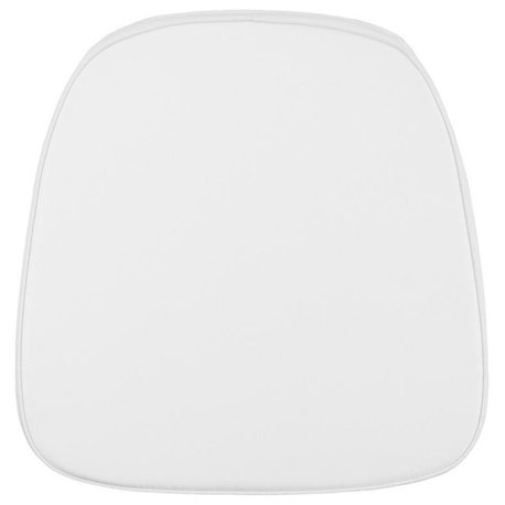 Flash Furniture Soft Snow White Fabric Chiavari Chair Cushion