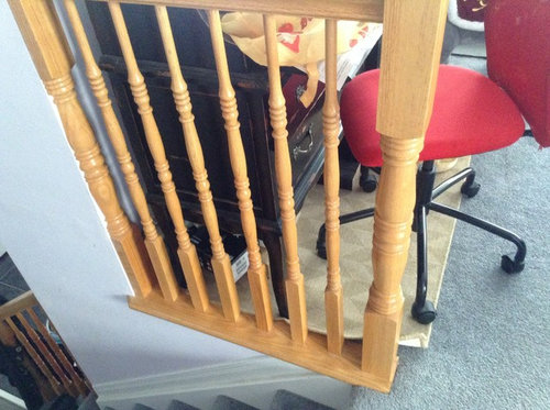 Paint or try to match? What do I do with natural oak railings?