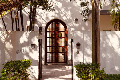 Inspiration for a mediterranean entryway remodel in Miami