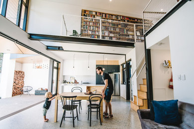 Inspiration for a modern living room in Adelaide.