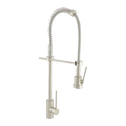 Cucina - Moda Gourmet Kitchen Faucet, Satin Nickel - Kitchen Faucets