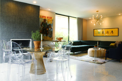 Example of a 1960s living room design in Chicago