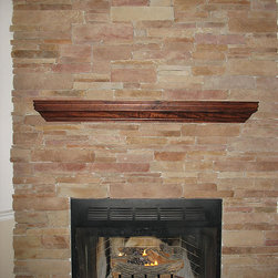 Natural Thin Stone Veneer on fireplace - Fire Pit Accessories