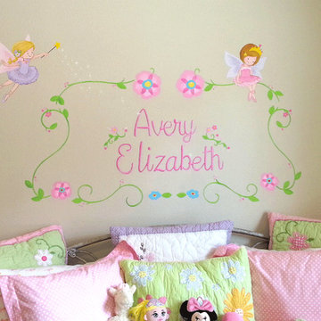 Girls room murals