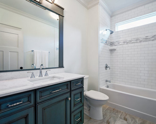 Dark Teal Bathroom Design Ideas, Remodels & Photos