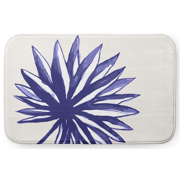 34" x 21" Spiky Flower Bathmat, Purple