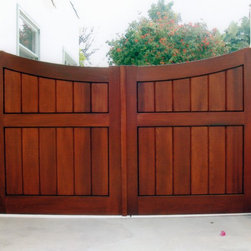 Clean and Simple Wood Gates - Home Fencing And Gates