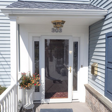 Azek Front Deck & Entry w/ Trademark Railing