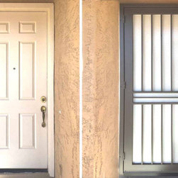 Before & After - Iron Security Door by First Impression Ironworks - Home Safety And Security