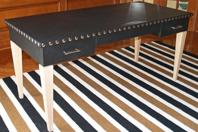SBID Custom Furniture Designs leather and oak desk