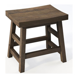 Alaterre Furniture - Alaterre Furniture Pomona Wood 20"H Barstool in Brown - Bar Stools And Counter Stools