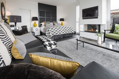 Contemporary bedroom in Other.