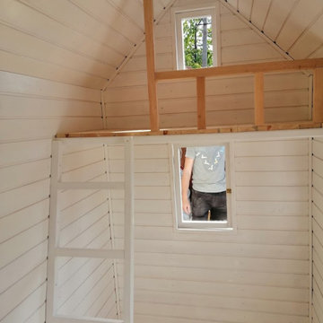 Custom Wooden Playhouse – Delivered by Crane for a Birthday Surprise