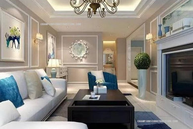 Inspiration for a living room remodel in New York