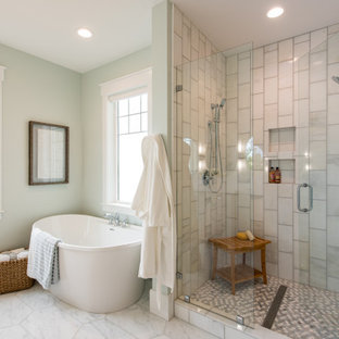 75 Beautiful Gray Tile Bathroom With Green Walls Pictures Ideas October 2020 Houzz