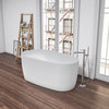 Viana 67" x 31.5" Soaking Bathtub, Matte White