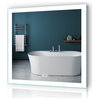 Vanity LED Lighted Backlit Wall Mounted Bathroom Mirror, 36x36", 2 Buttons