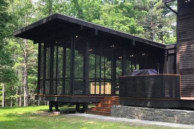 Screened porch and deck. Summer pavilion in Clinton, NY