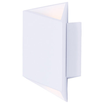 ET2 Lighting E41373-WT Alumilux: Facet LED Outdoor Wall Sconce in White