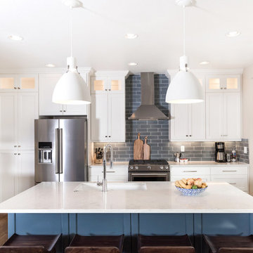 Contemporary and Colorful Kitchen