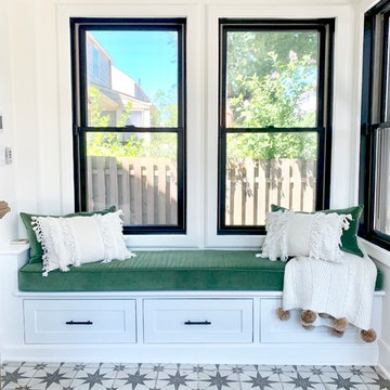Simply Striking Sunroom Office