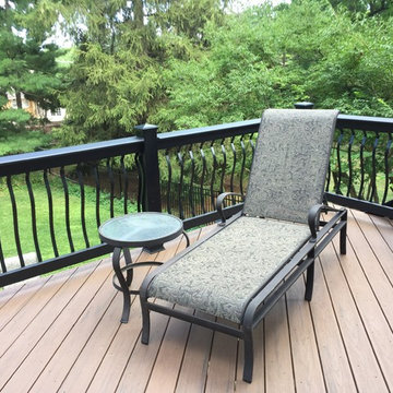 Timber Tech Deck with Pergola Combination in Clarendon Hills, IL