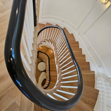 Project #131 | Three-Story Elliptical Staircase in Historic Home