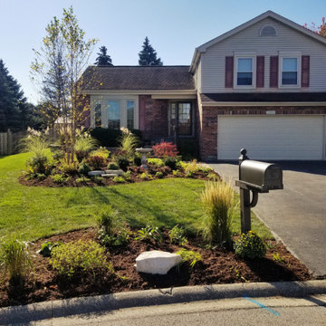 Lake Zurich Backyard Landscape and All New Front Yard Landscape Curb Appeal