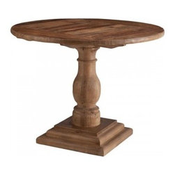 Hartford Dining Table 39" Round Distressed Oak - Dining Tables