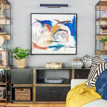 Cool Colorful Cozy Living Area
