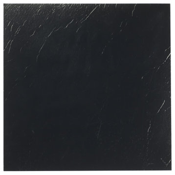 Sterling Black 12x12 Self Adhesive Vinyl Floor Tile, 20 Tiles/20 sq. ft.