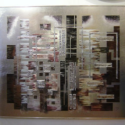 Original paintings on metal - Mixed Media Art