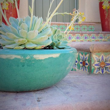 Spanish courtyard and kitchen garden